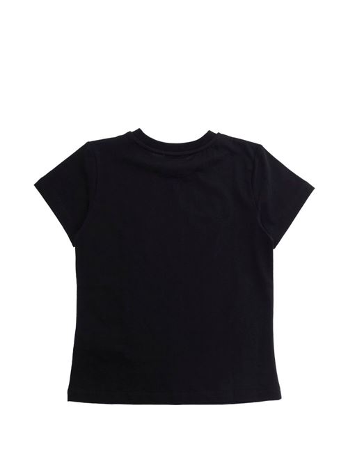 T-shirt bambina Moschino nera con logo MOSCHINO KID-TEEN | HAM03PLAA0260100